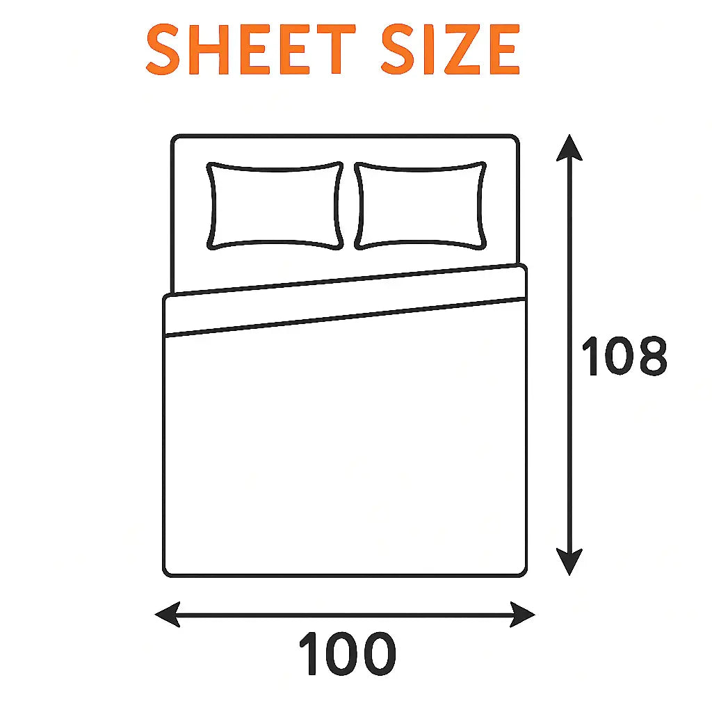 Blue Geometric Print Cotton Bedsheet – King Size (100 x 108 Inch) JUTON